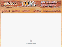 Tablet Screenshot of fundacion-soliris.eu